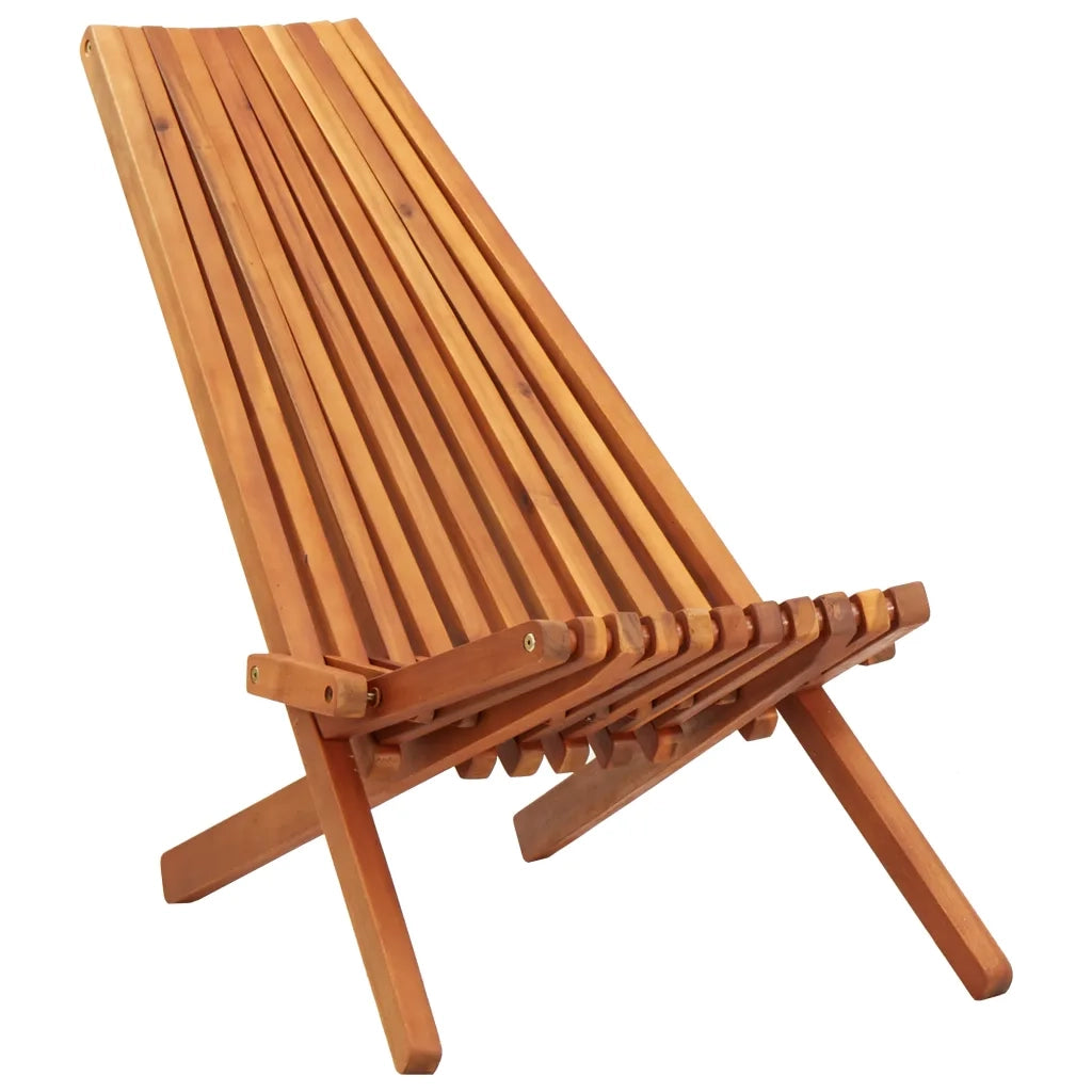 Sedie da Giardino Pieghevoli 2 pz in Legno Massello d'Acacia 45975