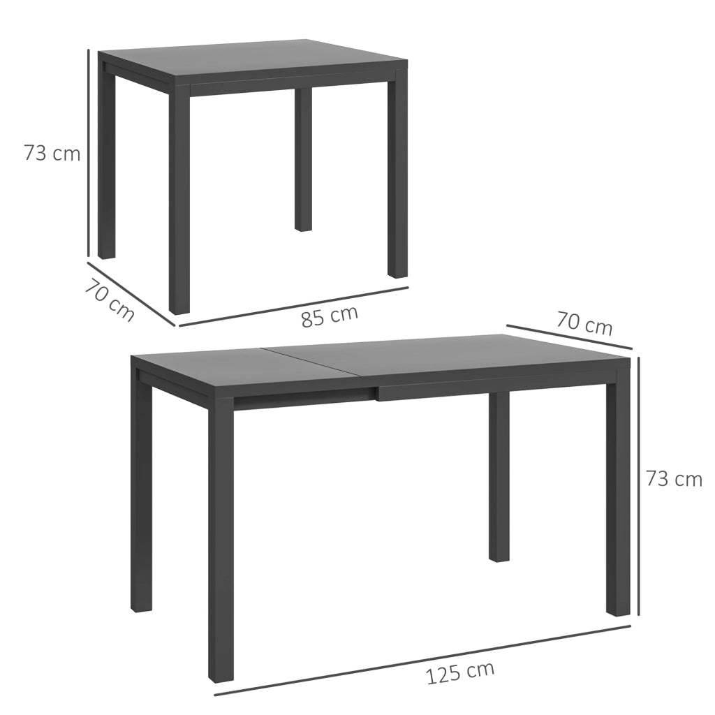 Tavolo da pranzo esterno allungabile rettangolare ¨C zephmum ¨C 85-125 cm per 4-6 persone
