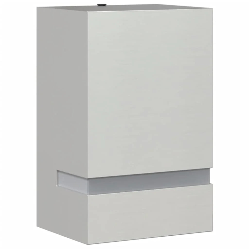 Applique da esterno IP44 9,5 x 7,5 x 15 cm acciaio inox argento 02_0056632