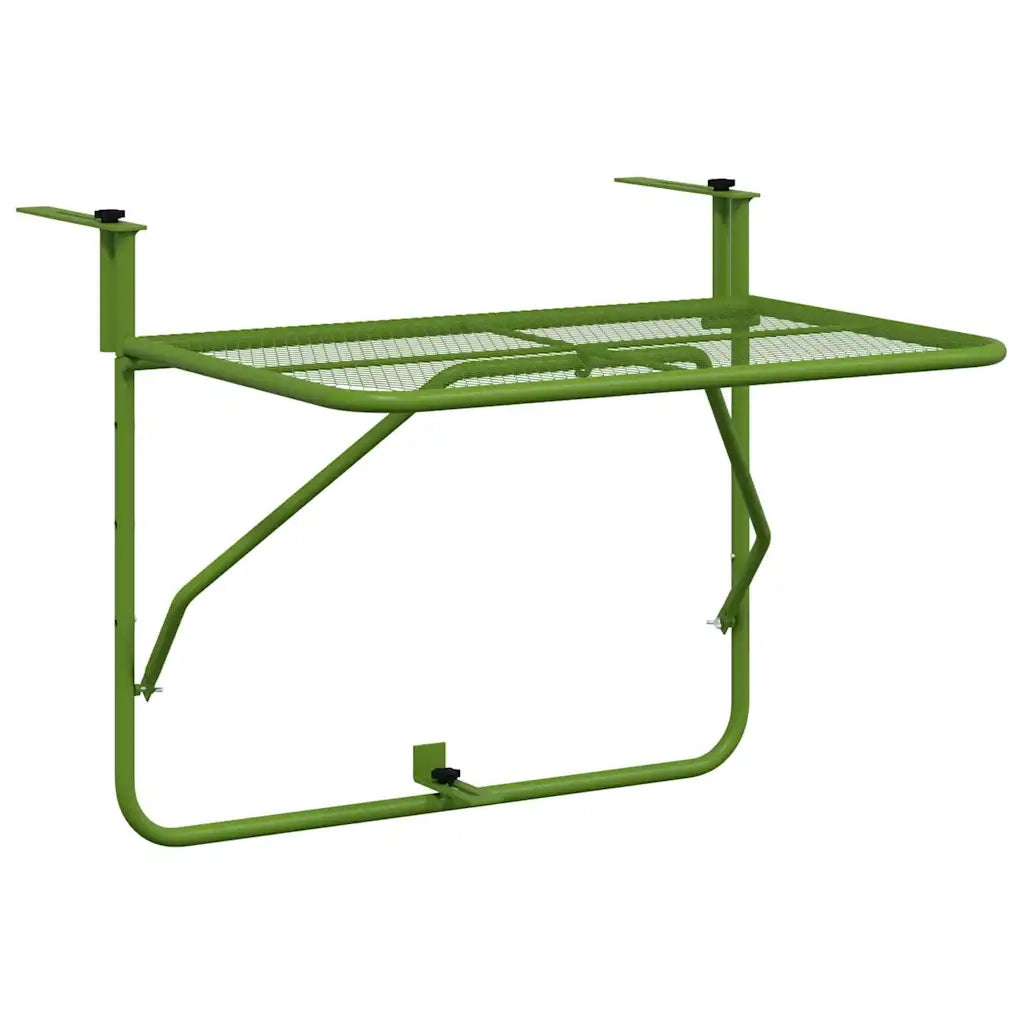 Tavolo da Balcone Verde 60x40 cm in Acciaio cod mxl 47896