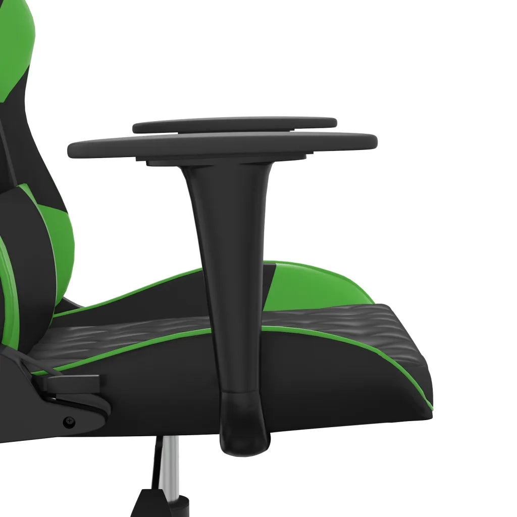 Sedia da Gaming Massaggiante Nero e Verde in Similpelle cod mxl 75873