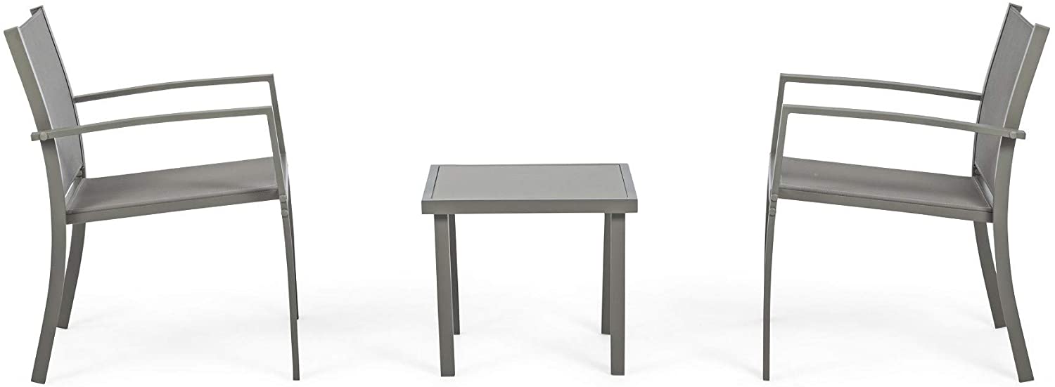 Salotto da esterno 3 pezzi auri tortora