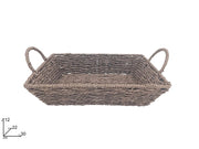 Cesta Rettangolare Regalo Festività Natale Pasqua Marrone 30 x 22 cm