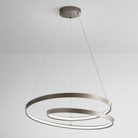 Sospensione Moderna Ritmo Metallo Grigio Led 55W Dimmerabile Ip20