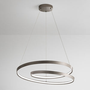 Sospensione Moderna Ritmo Metallo Grigio Led 55W Dimmerabile Ip20