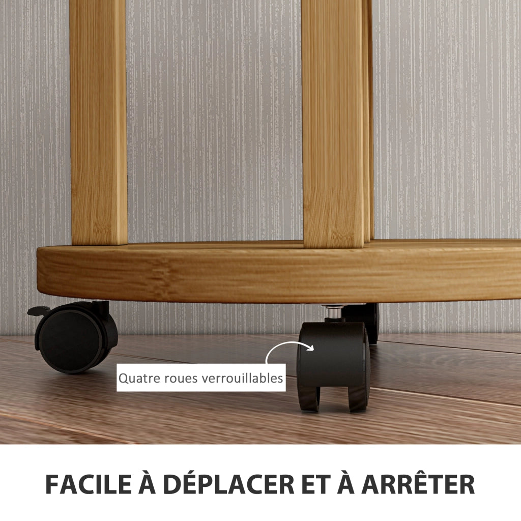 Etagere a piante in bamb¨´ 5 livelli ¨C zephmum ¨C legno naturale