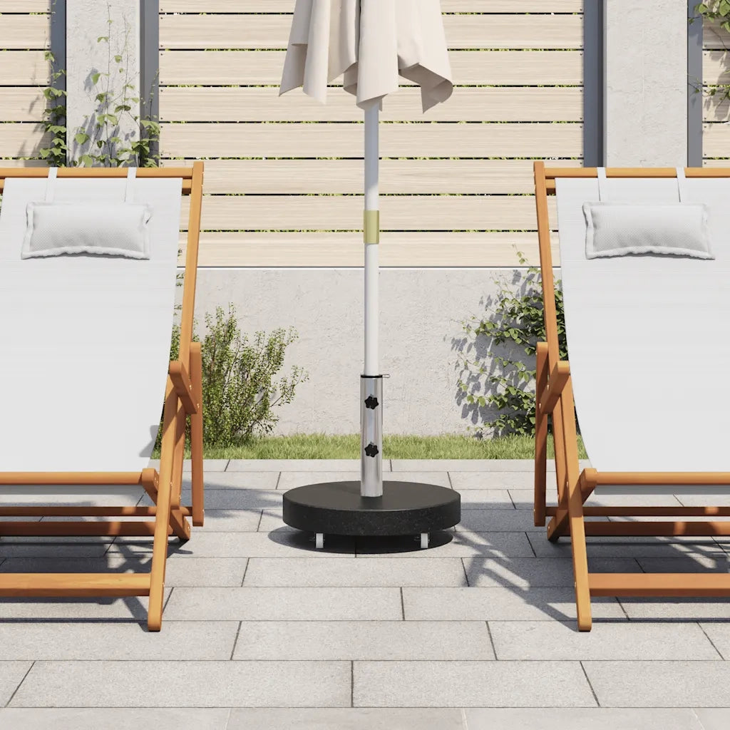Base per Ombrellone in Granito 30 kg Circolare Nera 48564