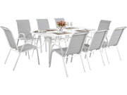Salotto da giardino in textilene" Cordoba  XL 180" - Phoenix -Grigio