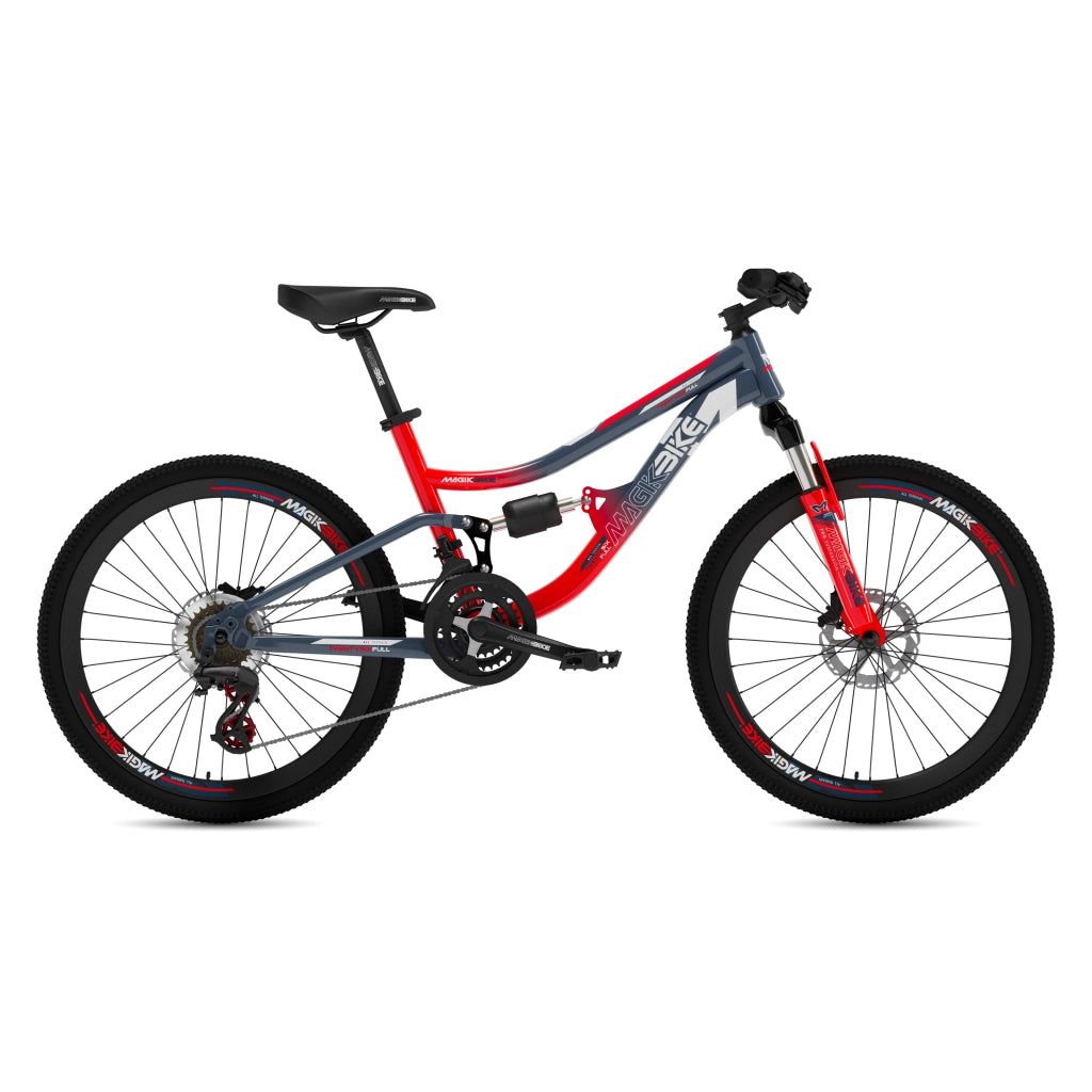 Bicicletta Ragazzo Magikbike MTB Twenty Four Full Bicolor 24" - 21V -Grigio/Arancio