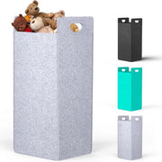 Wastino portatile, 80 litri, grande contenitore per bucato, cesta multifunzionale in pelle, contenitore pieghevole per stile per bucato, abbigliamento, coperte, cuscini, giocattoli