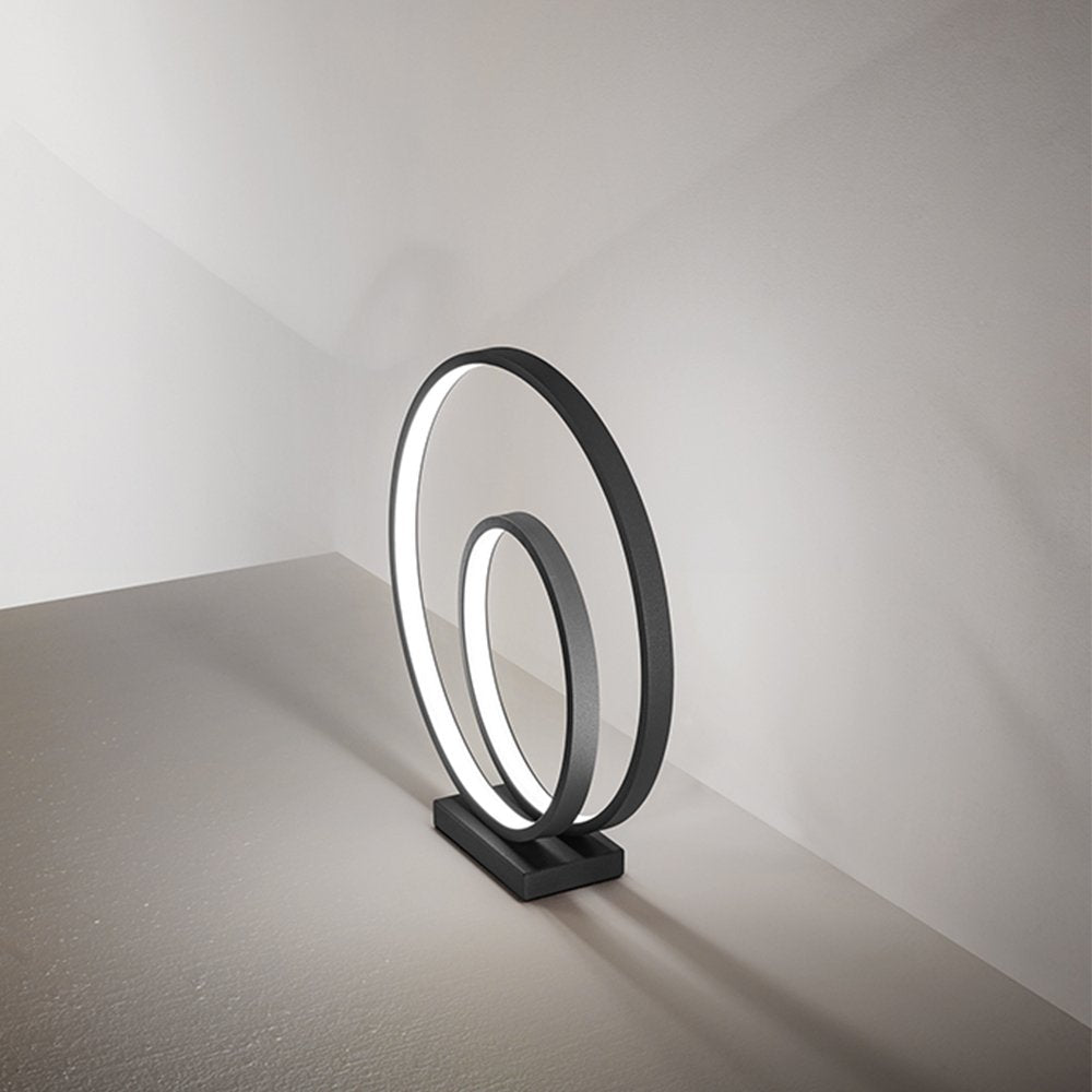 Lampada Da Scrivania Moderna Ritmo Metallo Nero Led 28W 3000K