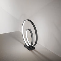 Lampada Da Scrivania Moderna Ritmo Metallo Nero Led 28W 3000K