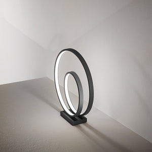 Lampada Da Scrivania Moderna Ritmo Metallo Nero Led 28W 3000K