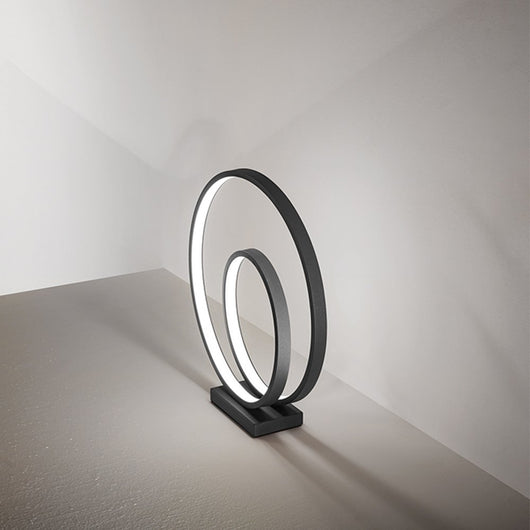 Lampada Da Scrivania Moderna Ritmo Metallo Nero Led 28W 3000K