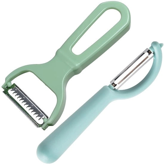 Due schiaccia patate multifunzionali in acciaio inossidabile con maniglia ergonomico