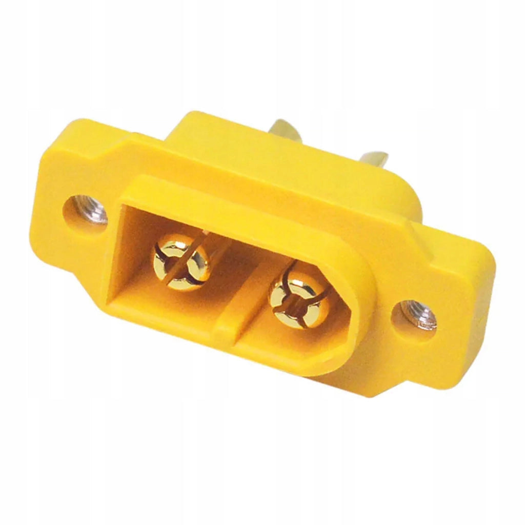 Connettore Maschio XT60E-M Amass – Alta Corrente 30A/60A | Nylon/PA, Placcato Oro, M2.5 | Compatibile con Presa XT60