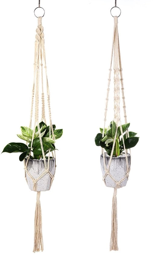 Set di 2 corda da tenda in macramè, 105 cm, corda da tenda da appendere, decorazione per interni ed esterni, corda da tenda per balconi e terrazze, corda da tenda per parete.