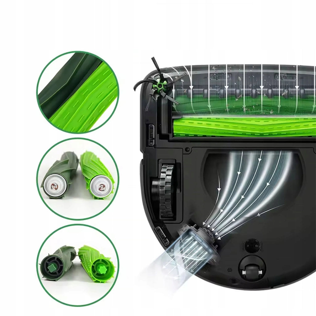 Set di Spazzole Principali in Gomma di Ricambio compatibile con iRobot Roomba S9 S9+ – Alta Qualità, 2 Pezzi