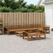 Set di divani da esterno 9 pcs Naturale 3382682