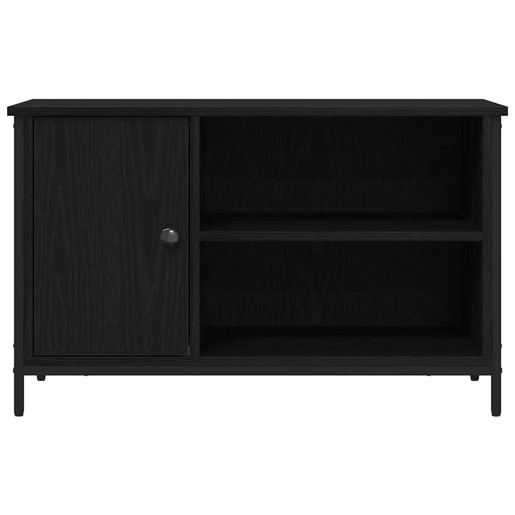 Mobile TV Rovere nero 80 x 40 x 50 cm Legno multistrato 862144