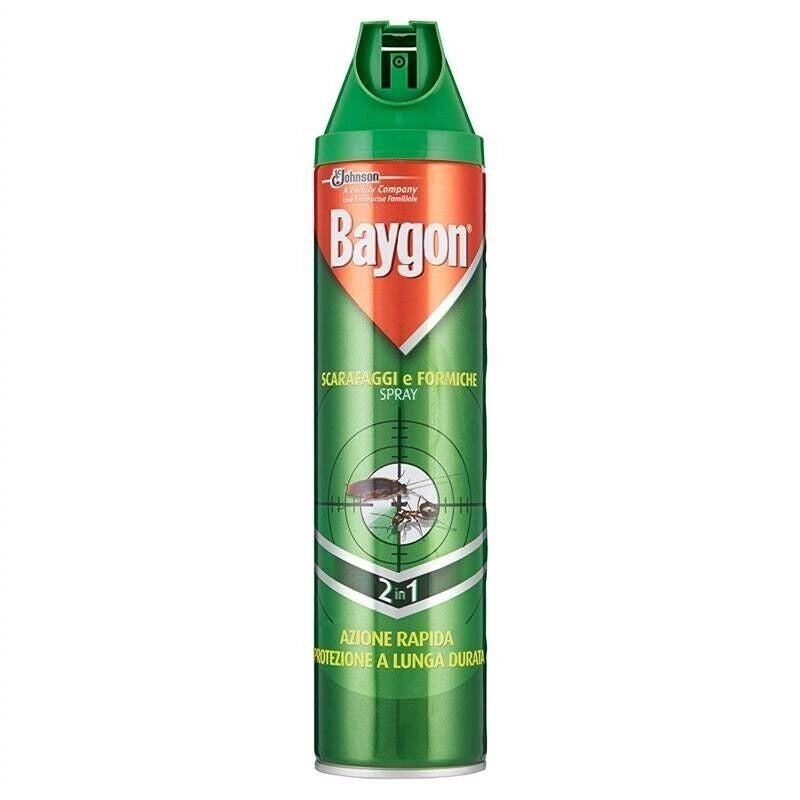 BAYGON INSETTICIDA SPRAY ANTI SCARAFAGGI E FORMICHE 400ML