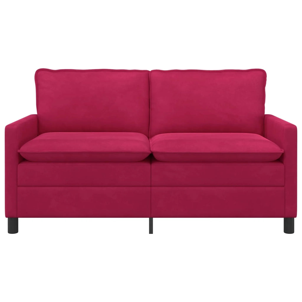 Divano Rosso Vino 156 x 81 x 87,5 cm Velluto 42028843