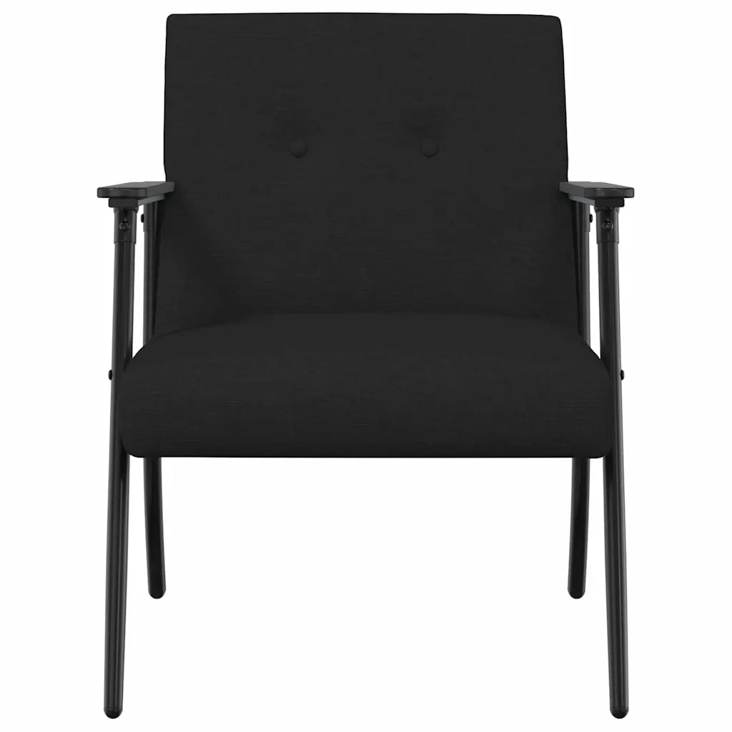 Divano Sedia-Poltrona-Poltroncina Nero Tessuto 672680