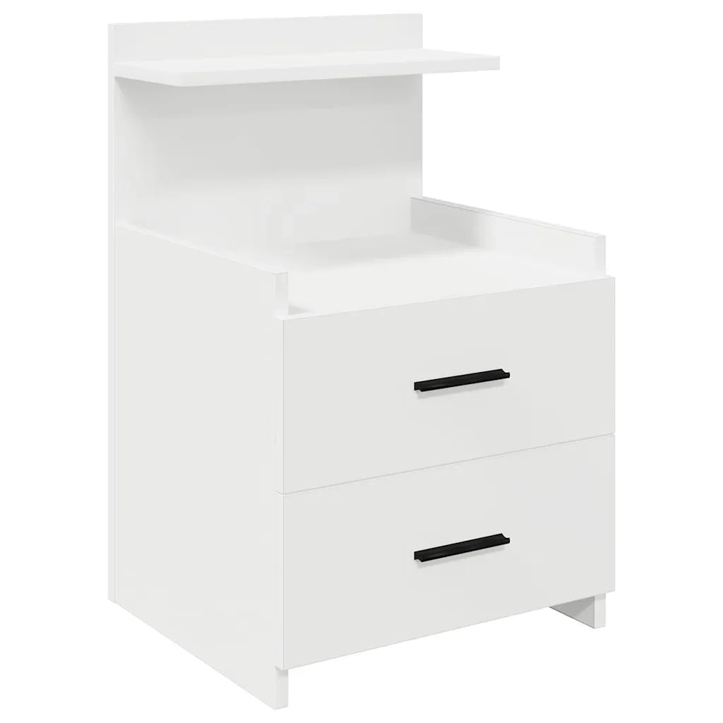 vidaXL Comodino con 2 Cassetti Bianco 40x36,5x62 cm