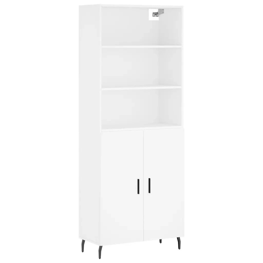 Credenza Bianca 69,5x34x180 cm in Legno Multistratocod mxl 101840