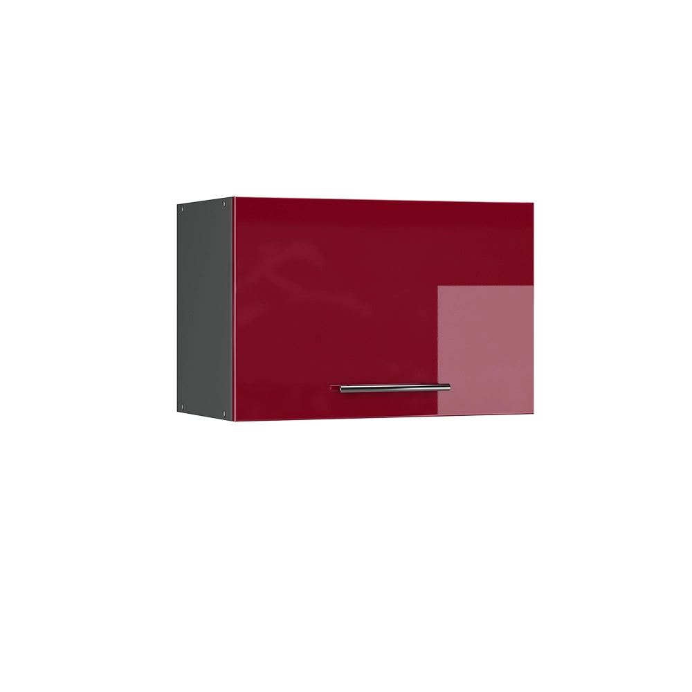 Vicco Pensile da cucina Rosso bordeaux lucido 60 cm Piatto