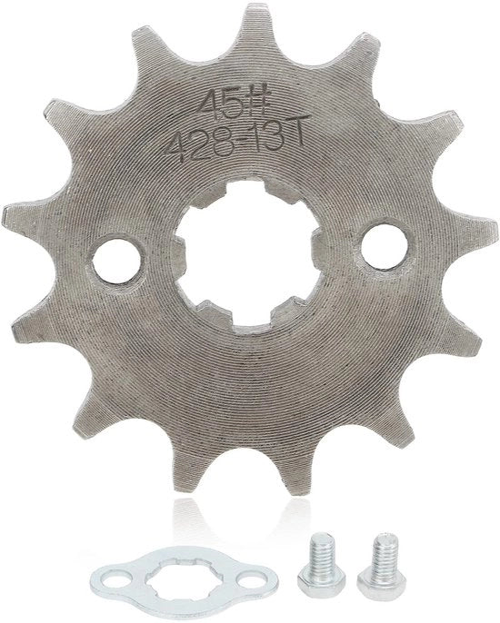 Tandwiel Motore 13T - Sostituzione per TaoTao 50cc/160cc - Tandwiel in Acciaio - Duraturo - Alta Durezza - Facile da Installare - Tandwiel di Accoppiamento