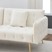 Divano Letto 2 Posti Multifunzione ¨C MINIMAL ¨C Velluto, Schienale Regolabile