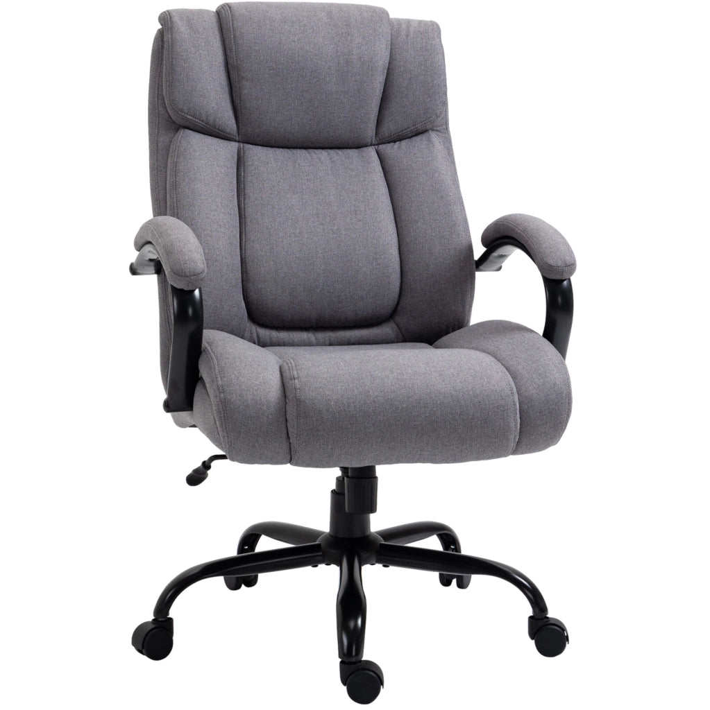 Sedia da ufficio ergonomica grigio chiaro, portata 220 kg