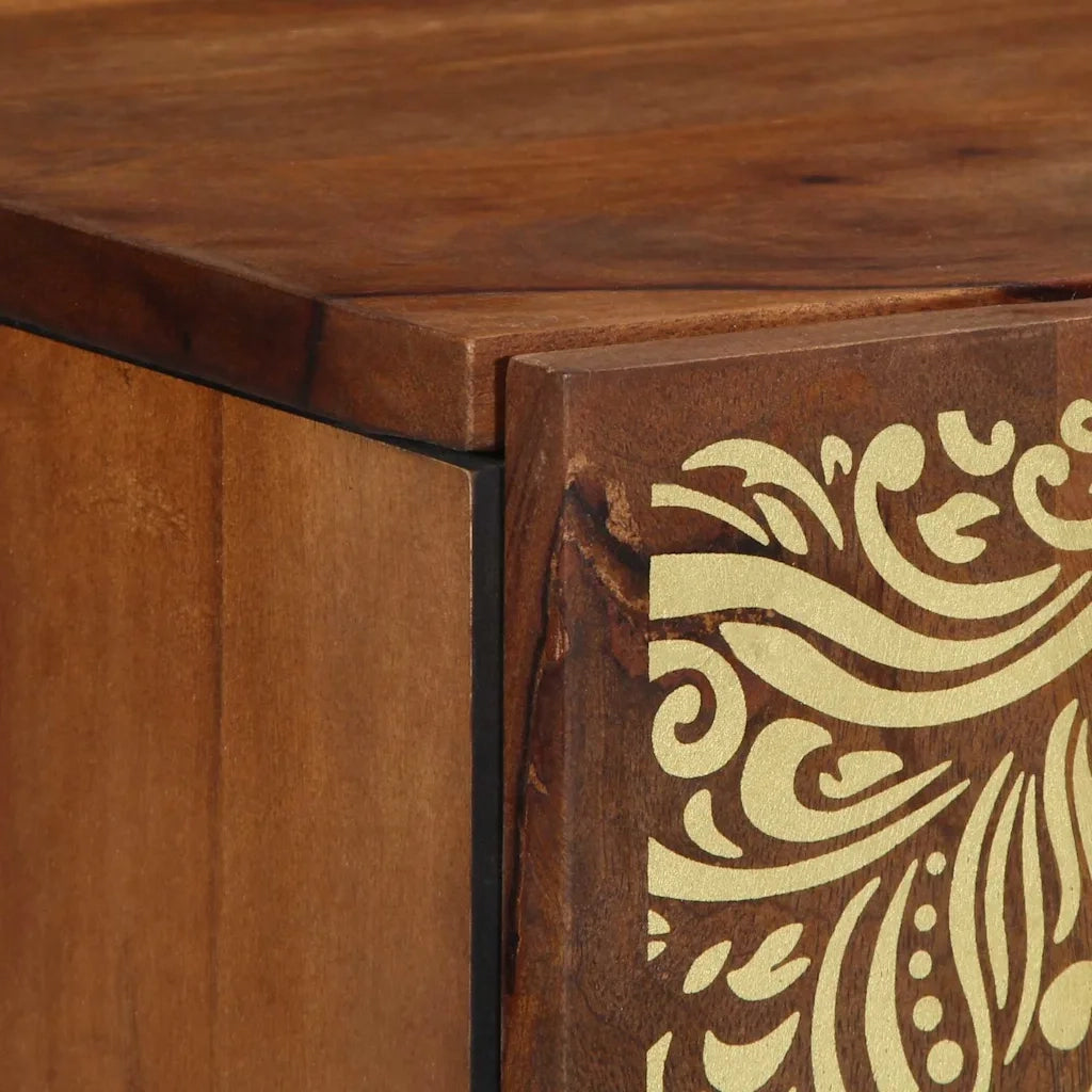 Armadietto a muro con porta Marrone miele 38 x 33 x 48 cm 4018756