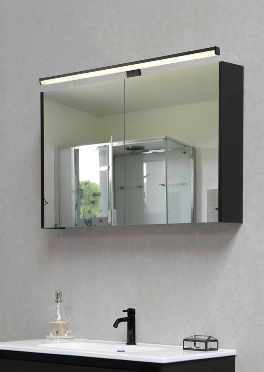 Applique da Interno a LED in Plastica Nero Opaco