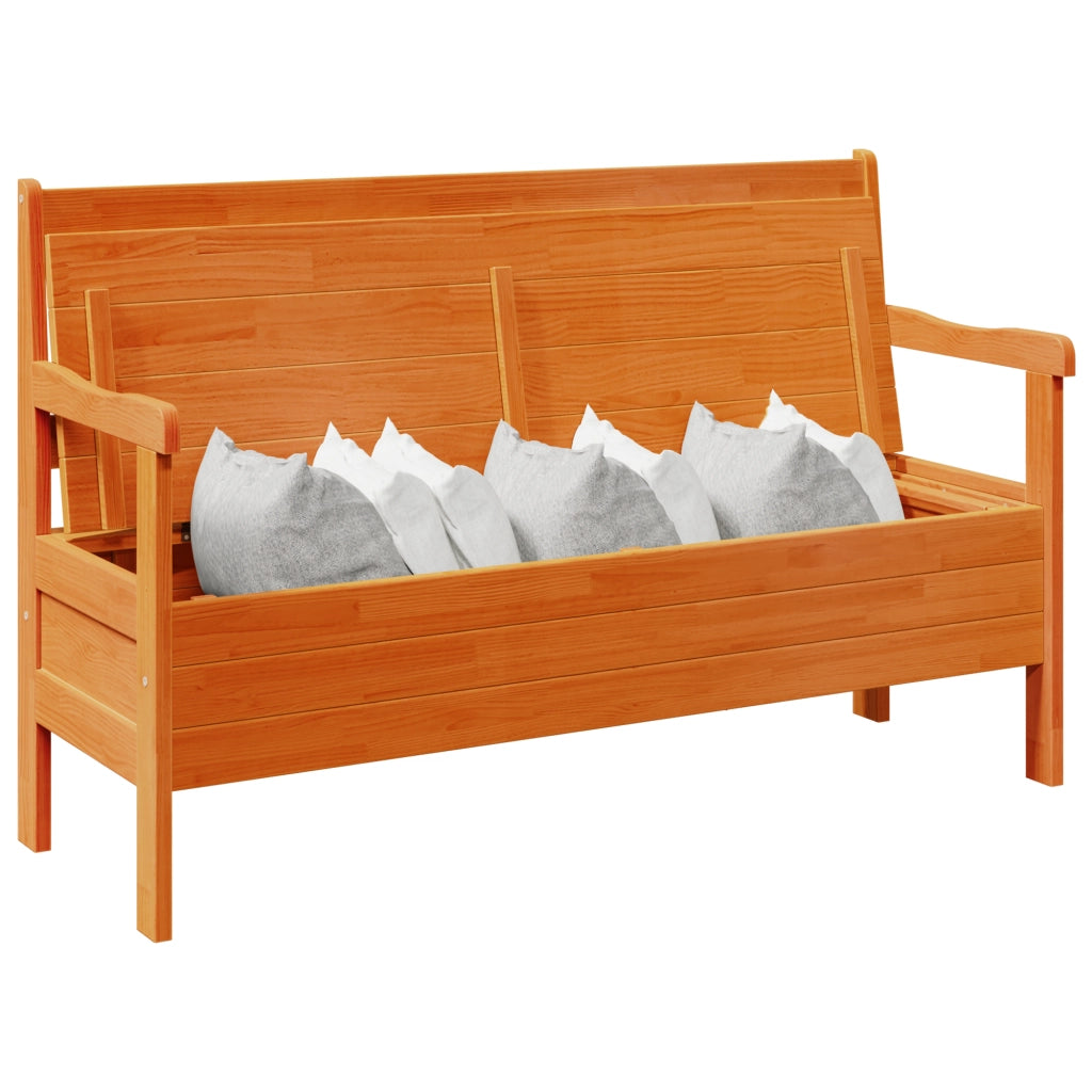 Panchina da esterno in acacia 119x76x44 cm in legno solido di pino