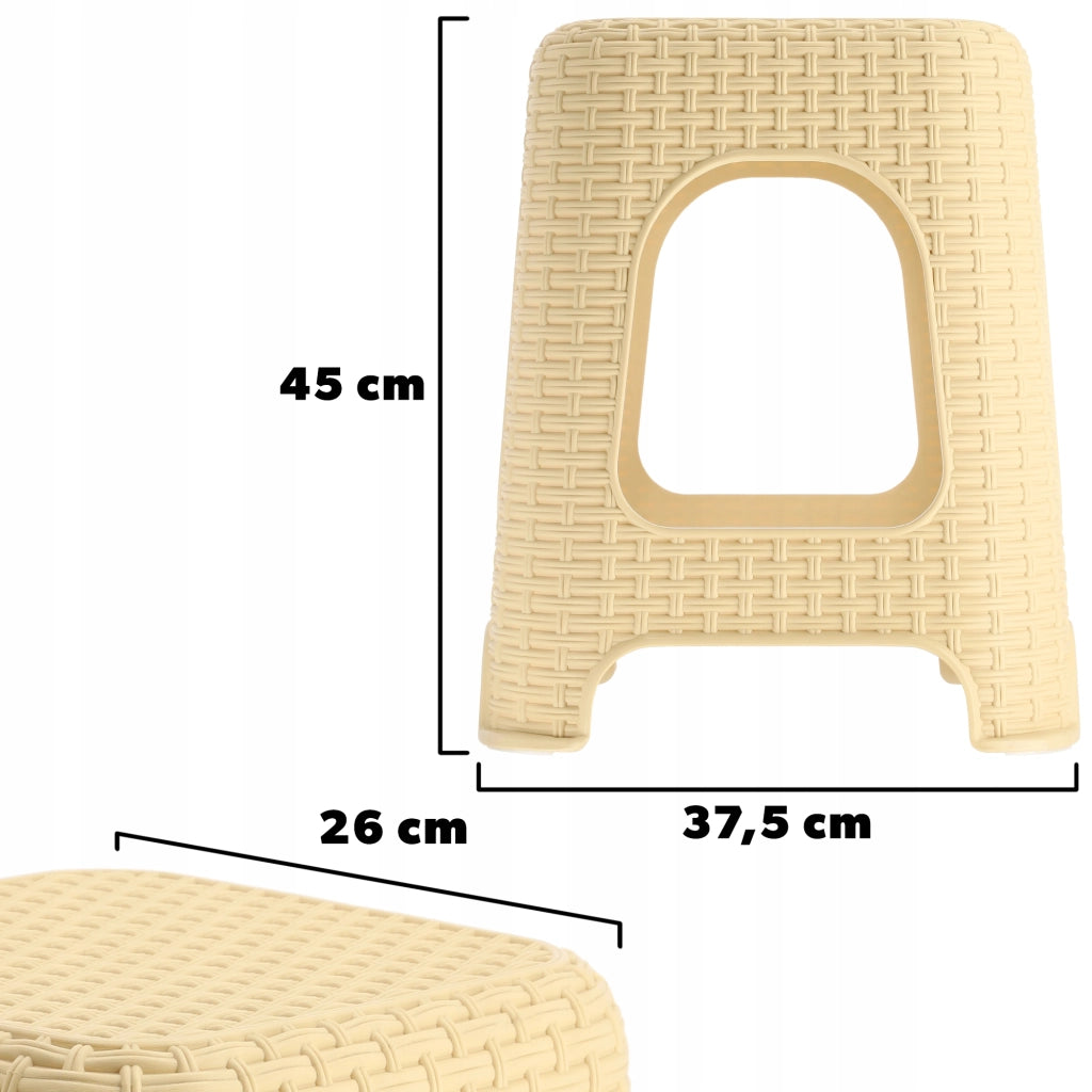 Sgabello da cucina KADAX con base antiscivolo, portata massima 120 kg.