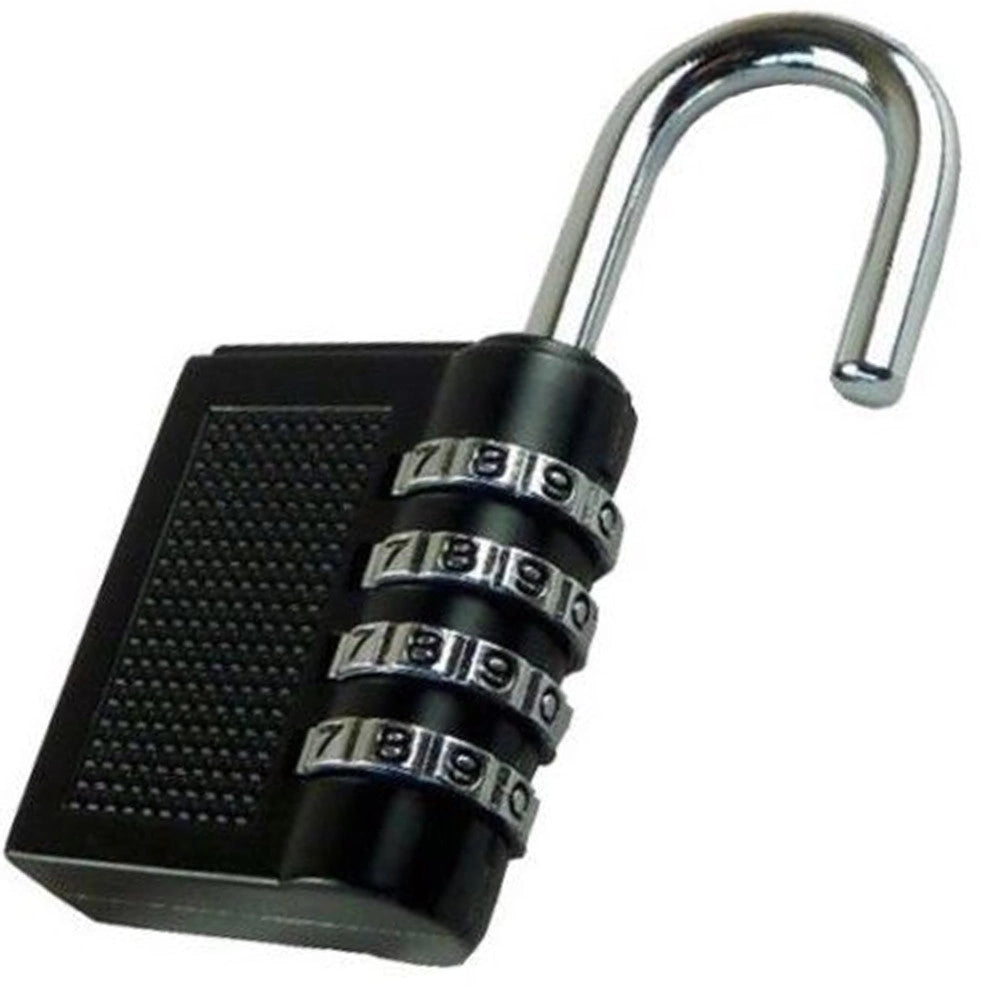 Trade Shop - Lucchetto A Combinazione 4 Cifre Bagagli Valigie Armadietti Sicurezza -