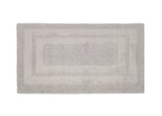Tappeto Casa Bagno Cotone Spugna Morbida Tinta Unita Antiscivolo Sirio Perla - 55x100 - Perla