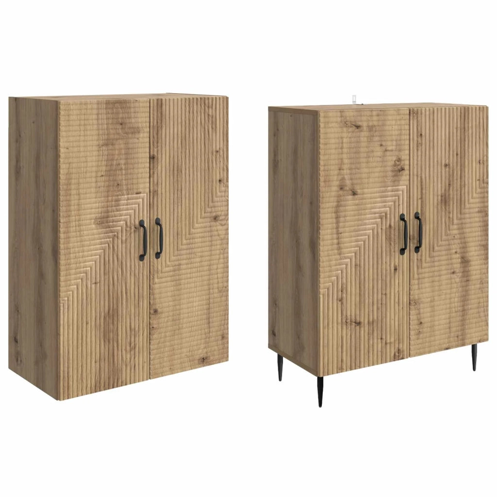 Set di armadi 2 pcs 66 x 34,5 x 89,5 cm Legno ingegnerizzato