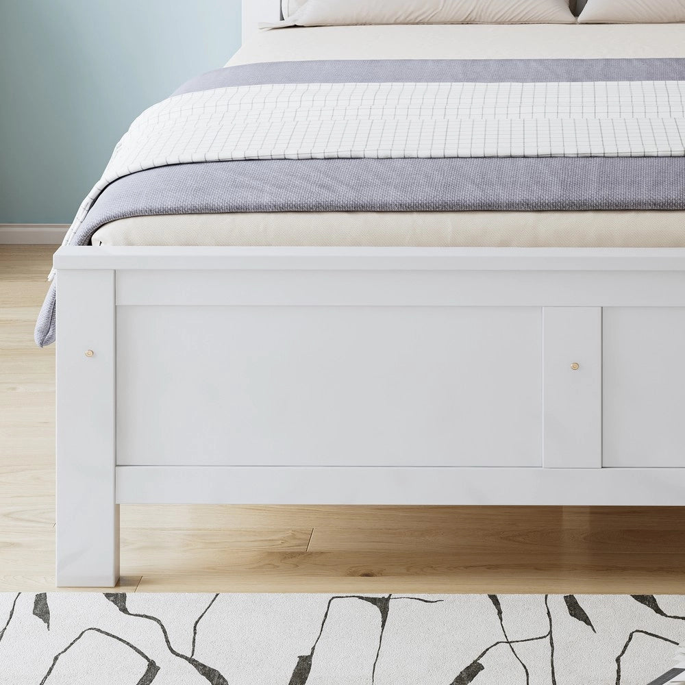 Letto Contenitore in Legno di Pino ¨C MINIMAL ¨C Bianco 140x200