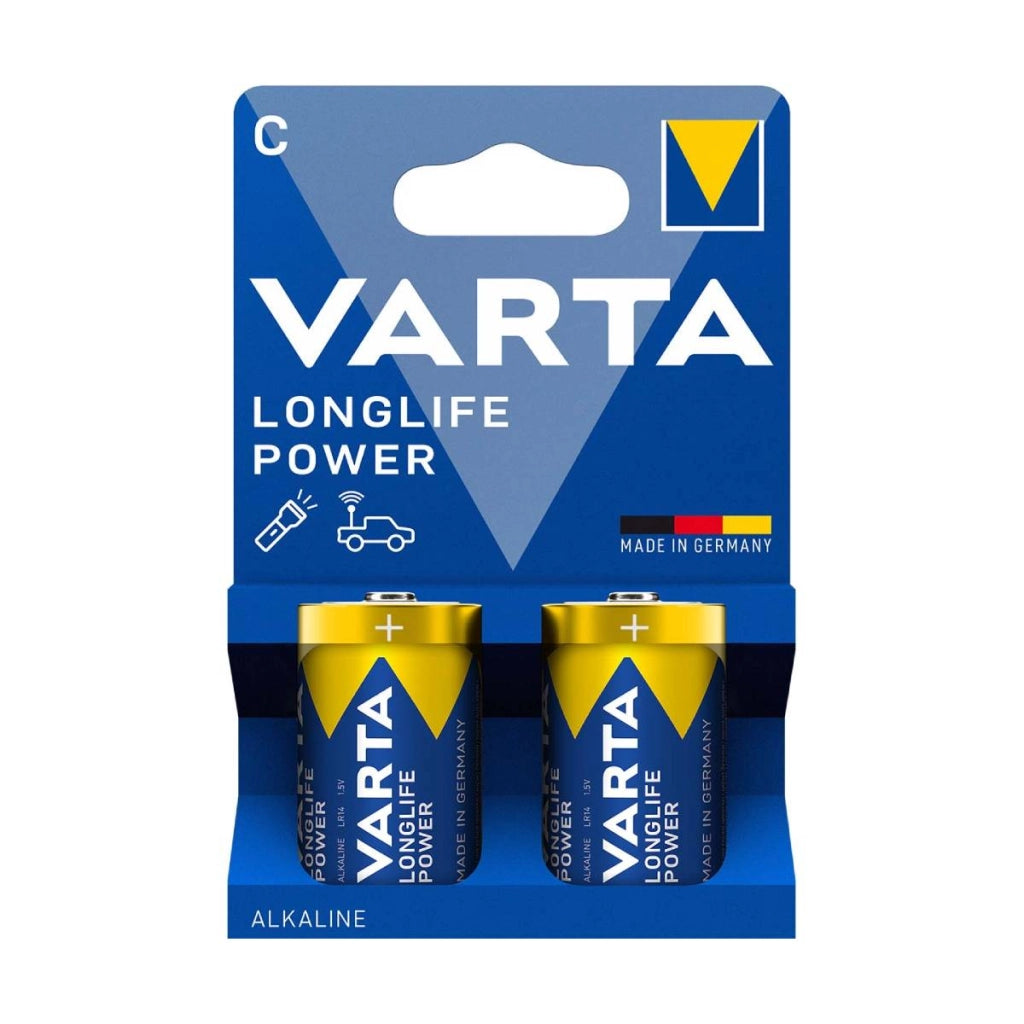 Pile Alcaline C LR14 1,5V Longlife Power 2 pezzi  Varta