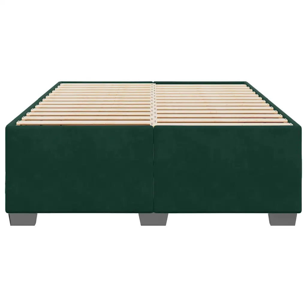 Giroletto senza Materasso Verde Scuro 140x200 cm in Velluto 3284640