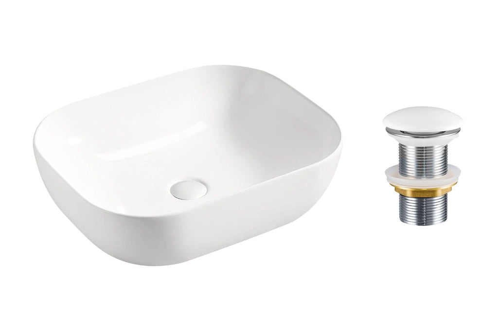 Set lavabo con tappo click-clack Lavabi da appoggio 50 x 1401 x 40 cm