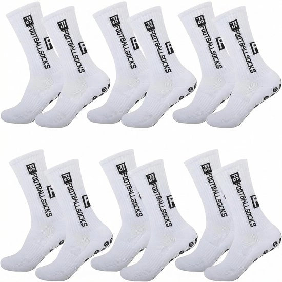 Calzini Antiscivolo per Uomo - 6 Pair - Calzini per Atletica - Respiranti - Antiscivolo per Atletica/Basket - Comodi e Resistenti - Materiale di Alta Qualità