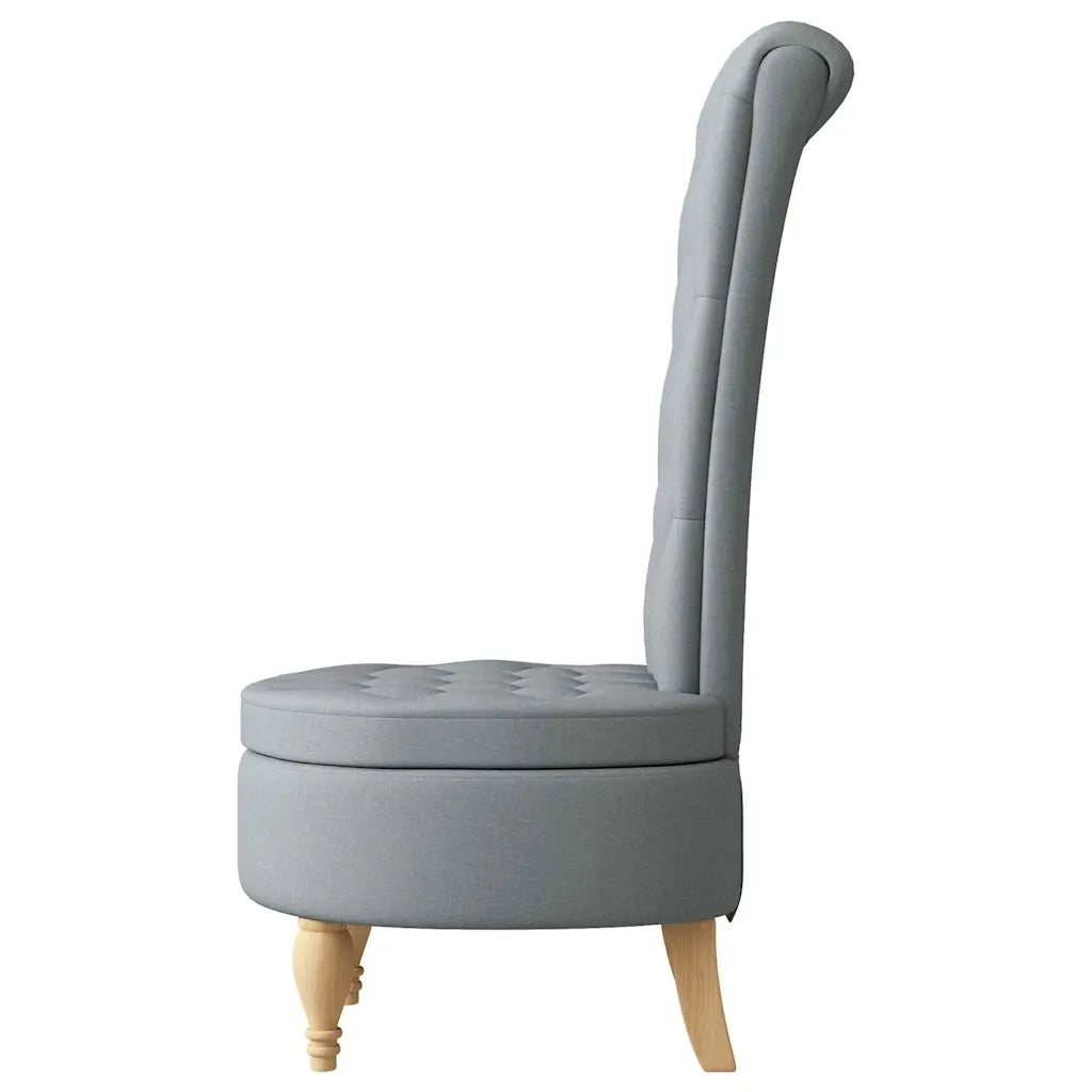 Divano Sedia-Poltrona Slipper Grigio chiaro 56,5 x 70 x 110 cm Tessuto