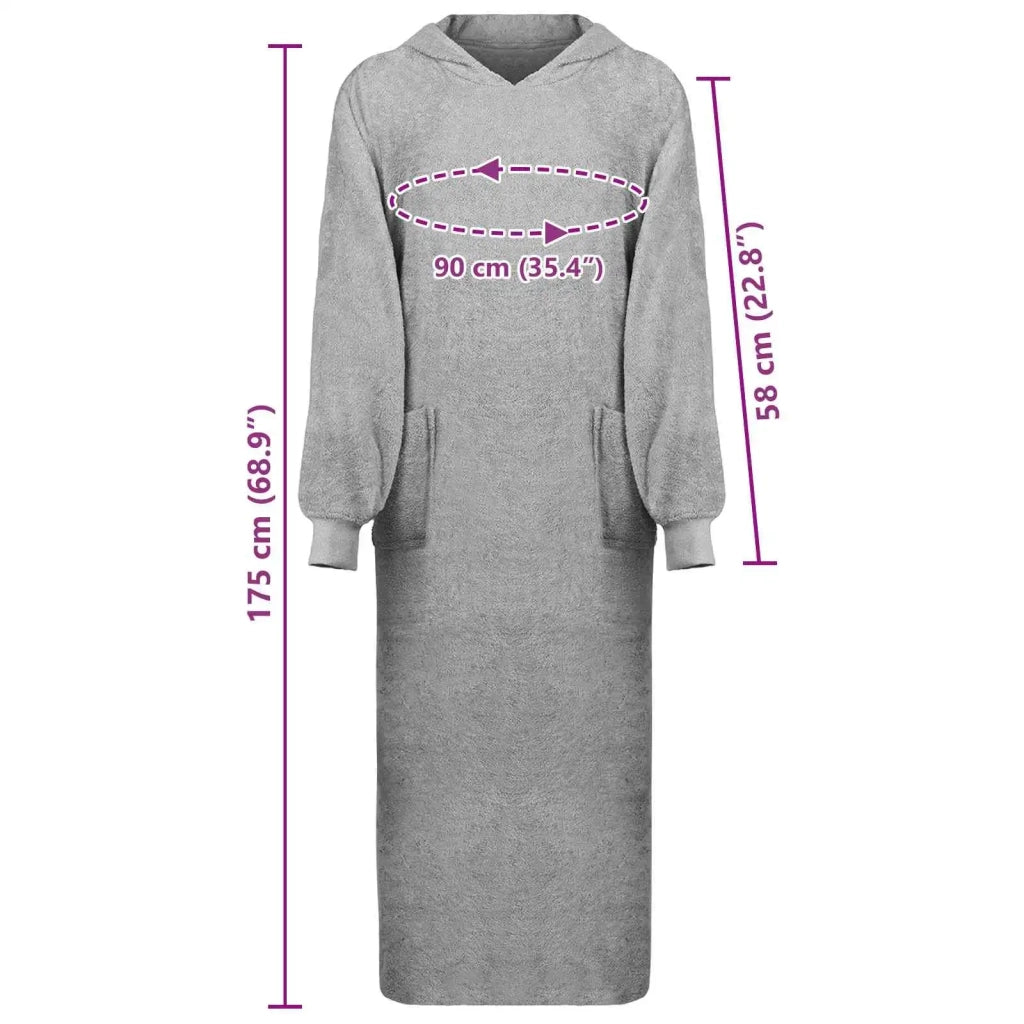 Felpa coperta KINN Grigio XXL Cotone CFW1256823