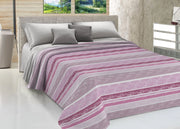 Copriletto Piquet Primavera Estate 100% Cotone Sofia Disegno Rodrigo - Singolo - Rosa