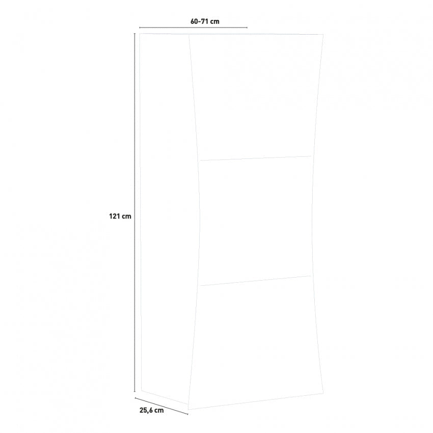 Scarpiera Moderna con 3 ante a ribalta ARCO