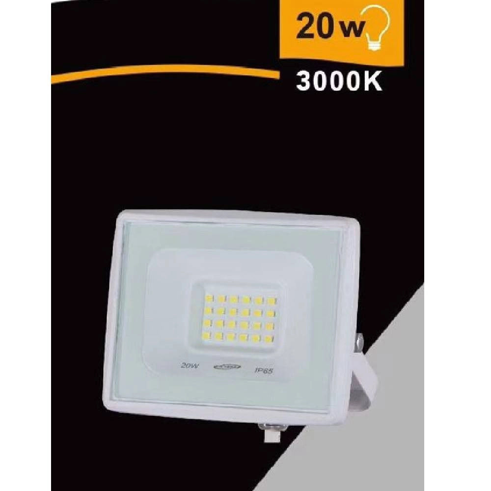 Trade Shop - Faretto Led Faro 20 W 1800 Lm Ip65 Bianco Luce Calda Naturale Fredda Ek02-20w-b -